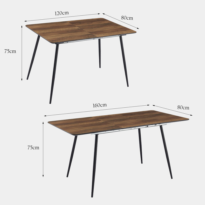 Aster Extendable Dining Table [Marble/Wood]