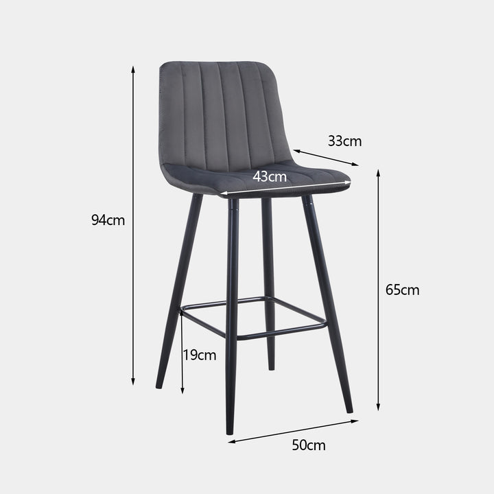 Cummer Bar Stools [Set of 2] [65cm] [75cm]