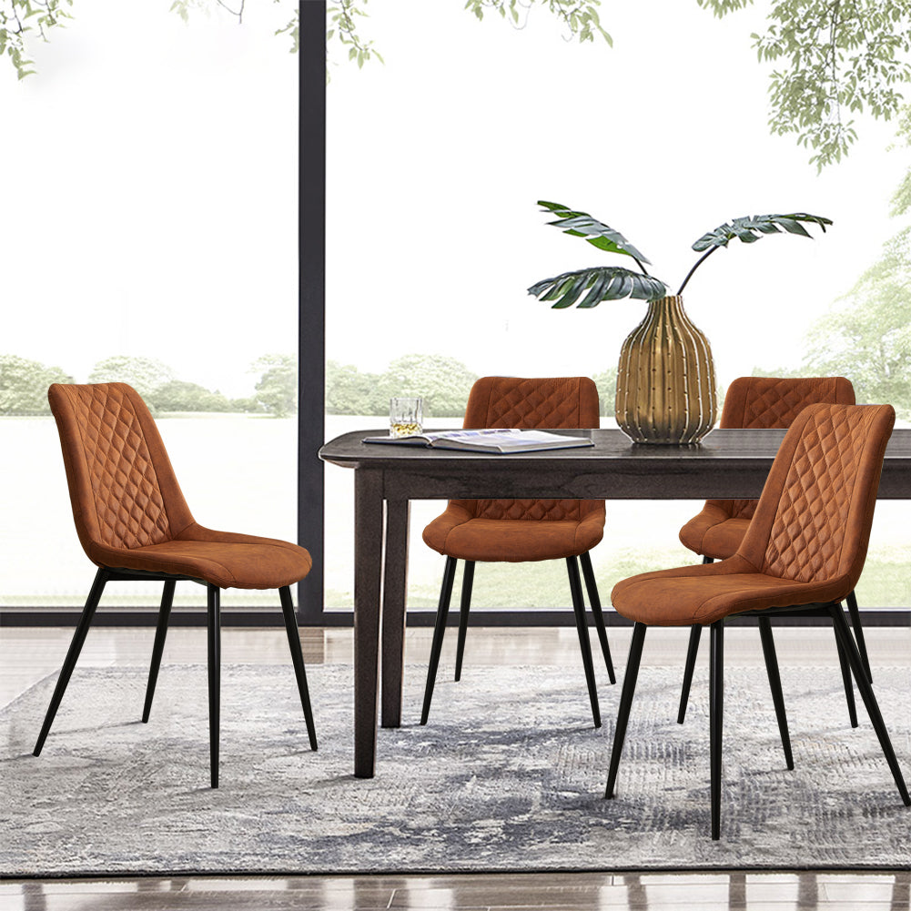 Cleo Dining Chairs [PU Leather] [Set of 2]