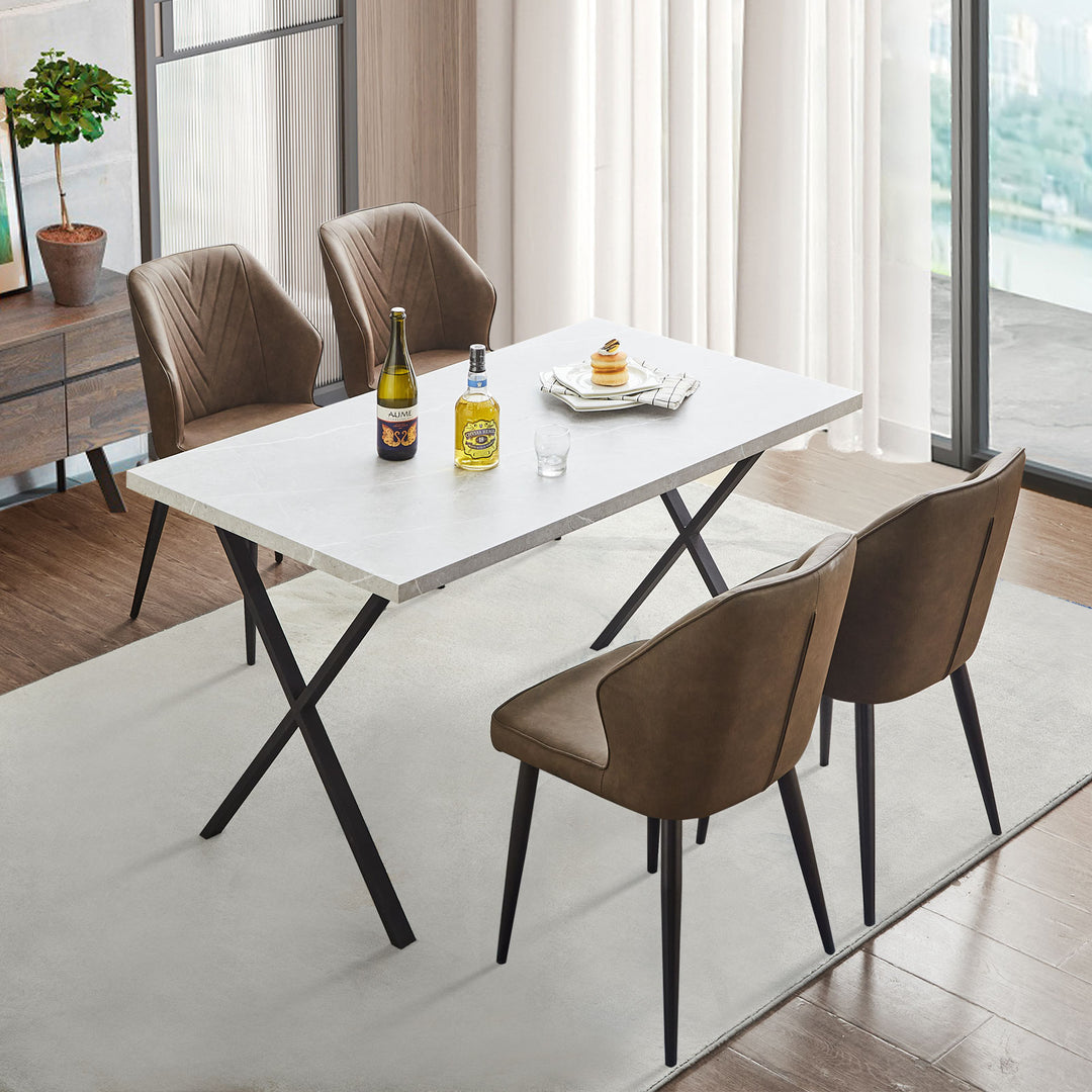 Daviyon Dining Chairs [PU Leather] [Set of 2]