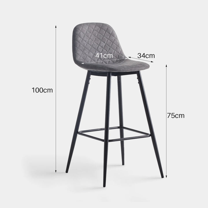 Murray Bar Stools [Set of 2] [PU Leather]