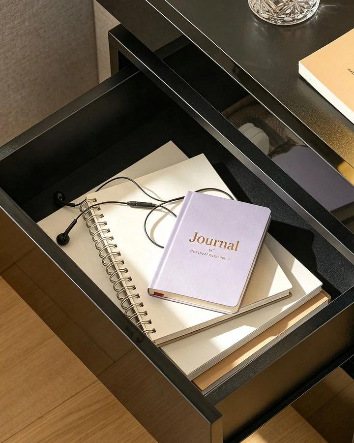 Kumar Bedside Table with RGB Lighting & Charging [2 Drawers]