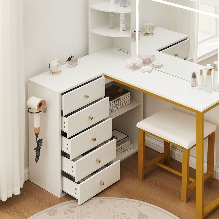 Amelia Corner Dressing Table Set
