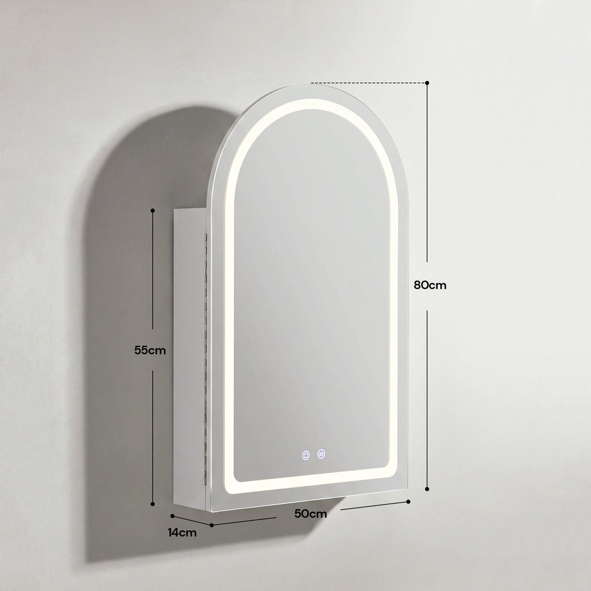 Dismensions of Arcadia Bathroom Mirror Cabinet