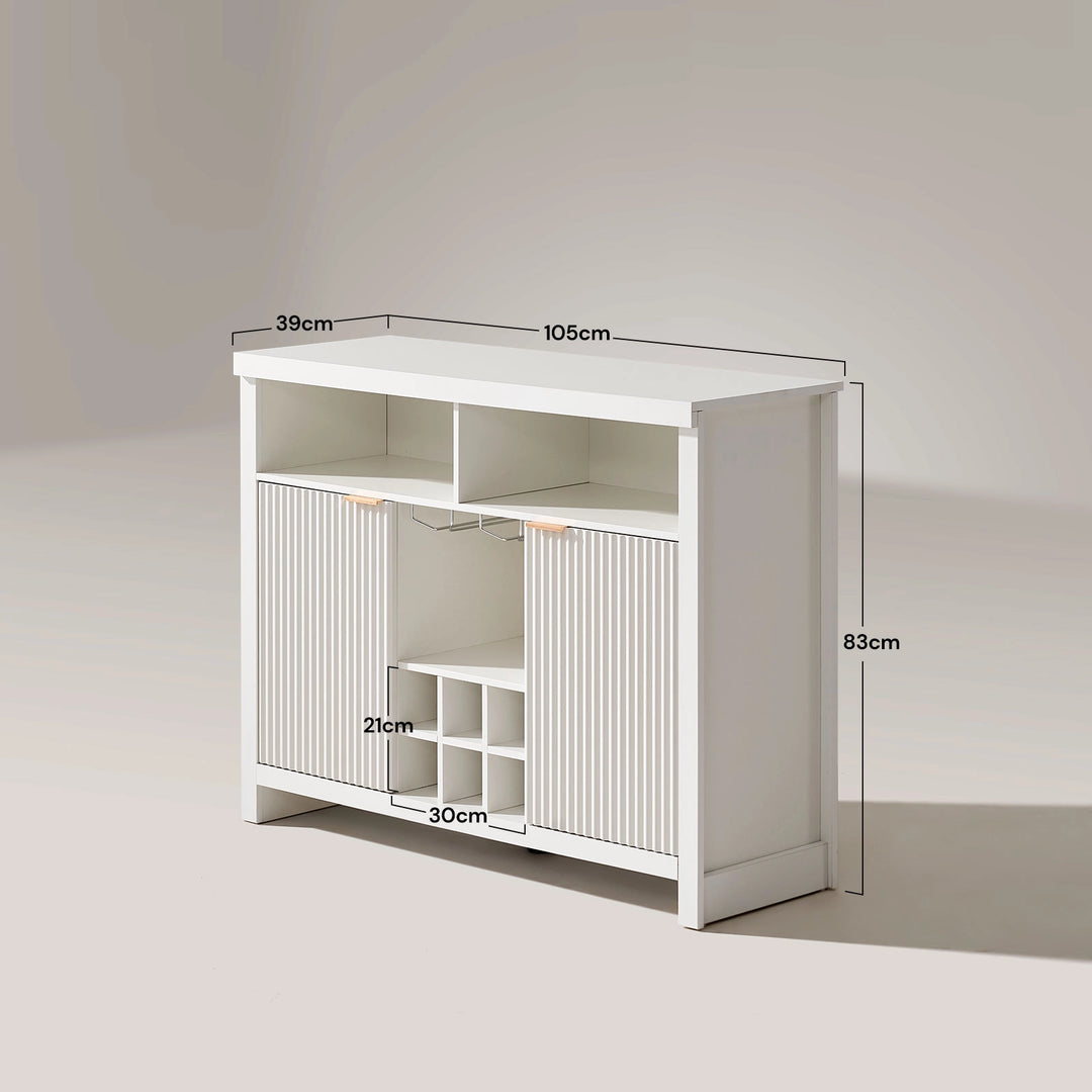 Arden Wine Bar Cabinet detailed dimensions view