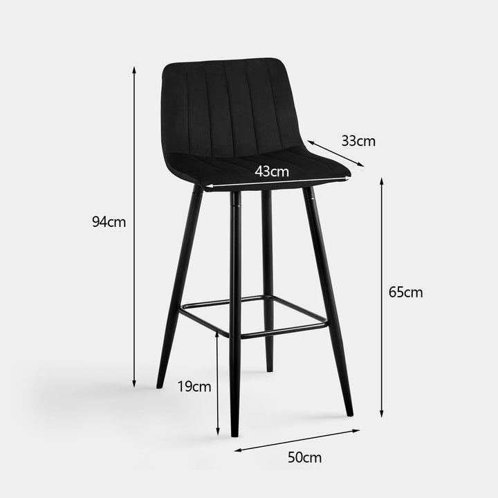 Cummer Bar Stools [Set of 2] [65cm] [75cm]