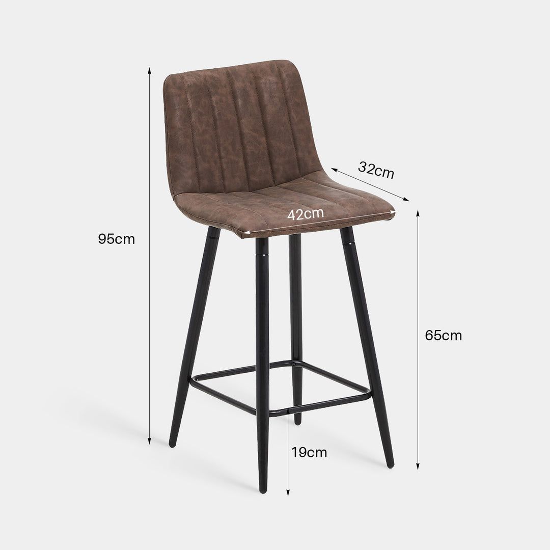 Cummer Barhocker [Kunstleder] [2er-Set] [65cm]