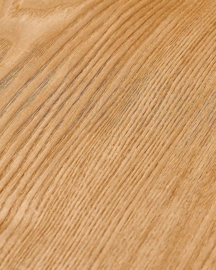 Detailed close-up of the oak-effect wood grain finish on the Bramley dining table