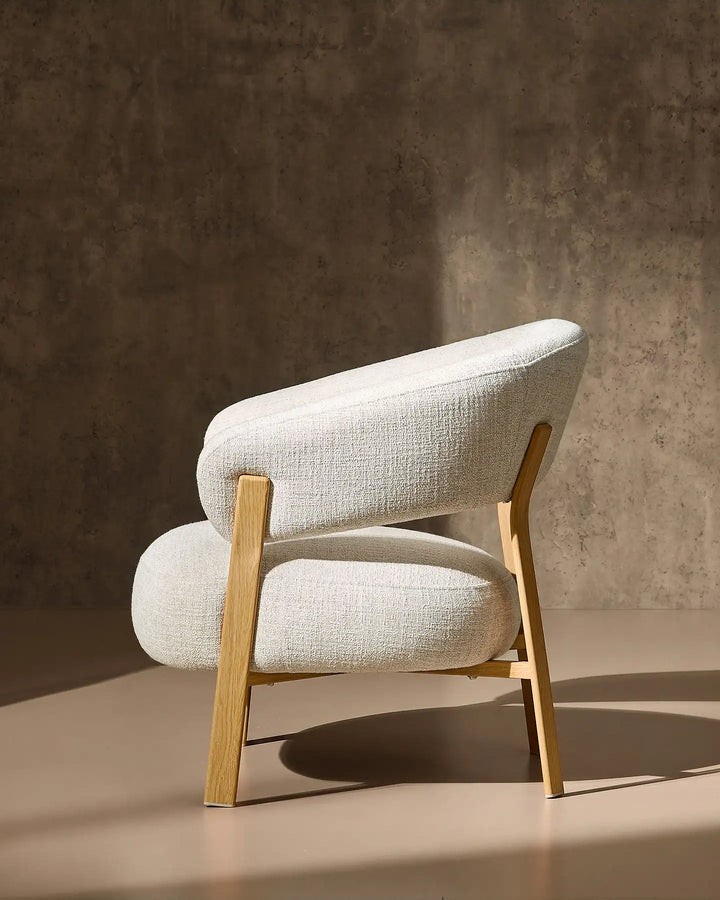 Bramley Accent Chair oak side profile
