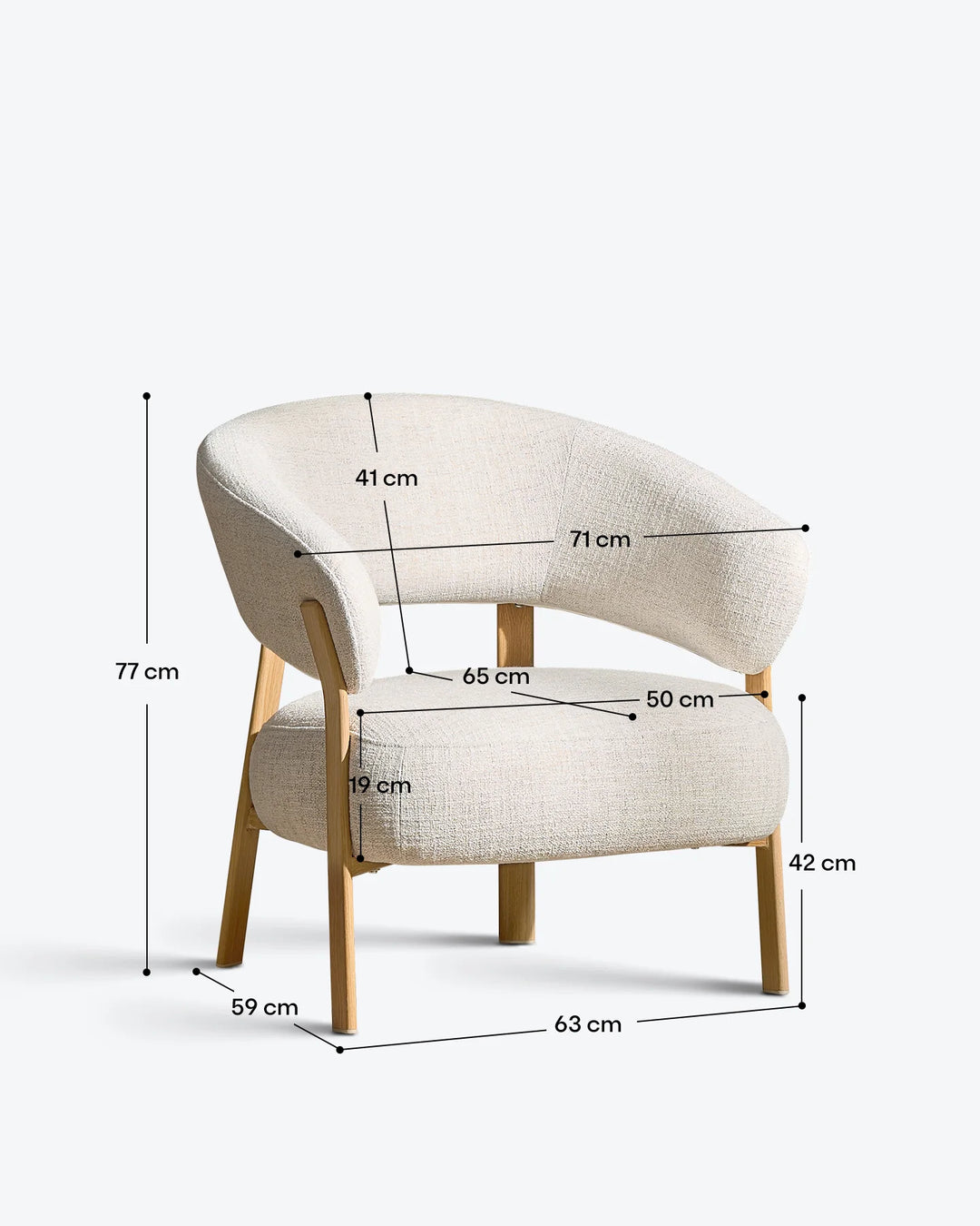 Bramley Accent Chair dimensions and measurements