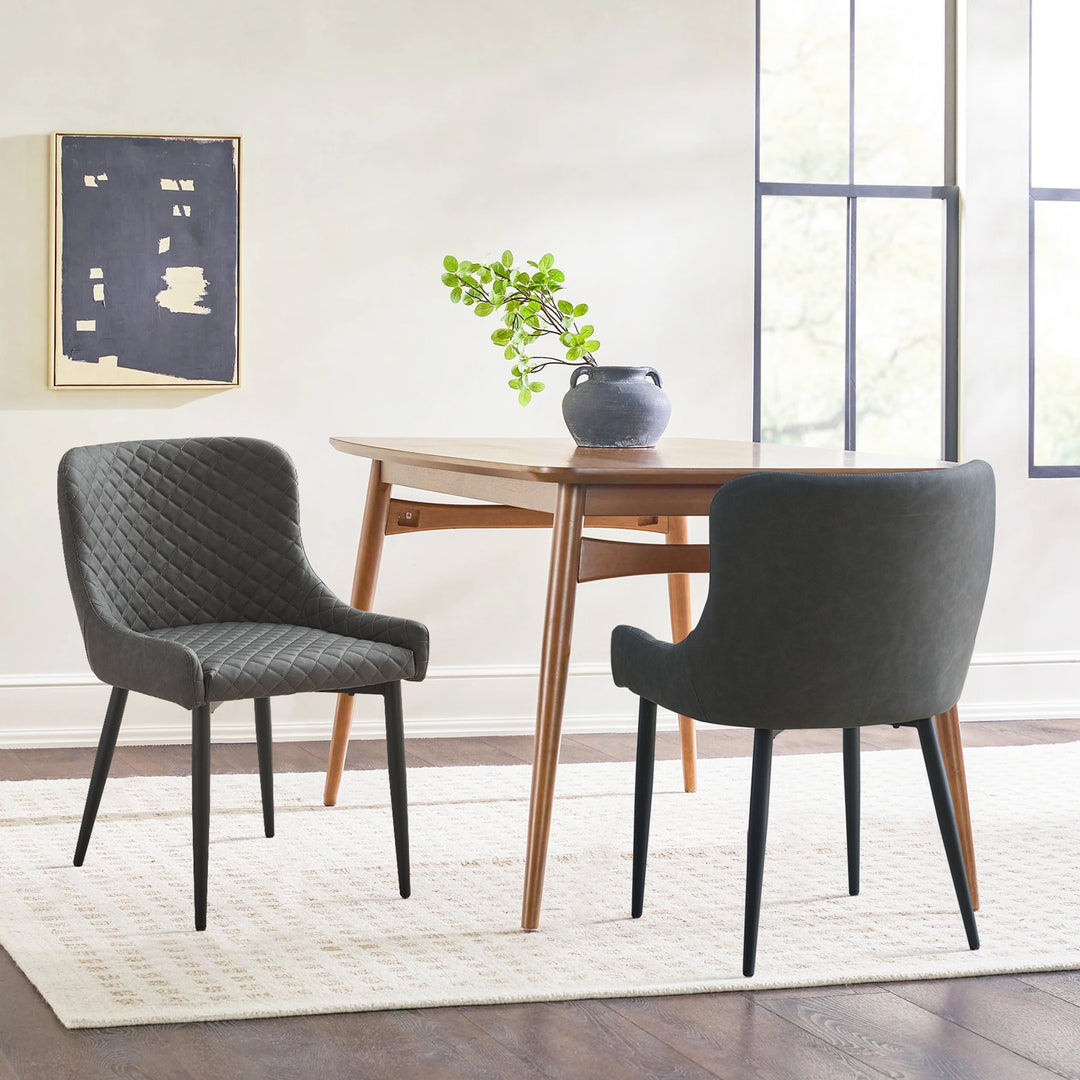 Dundas Dining Chairs [Set of 2] [PU Leather]