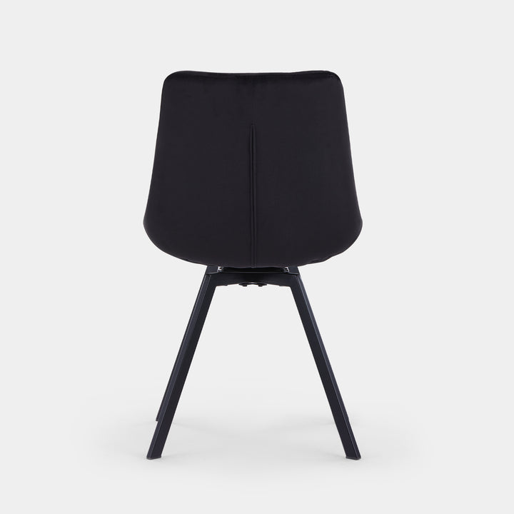 Carista Swivel Dining Chairs [set of 4] [velvet]