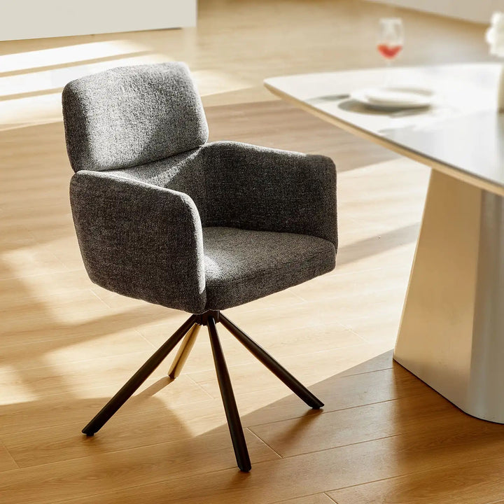 Castoro Swivel Dining Chair Grey 1