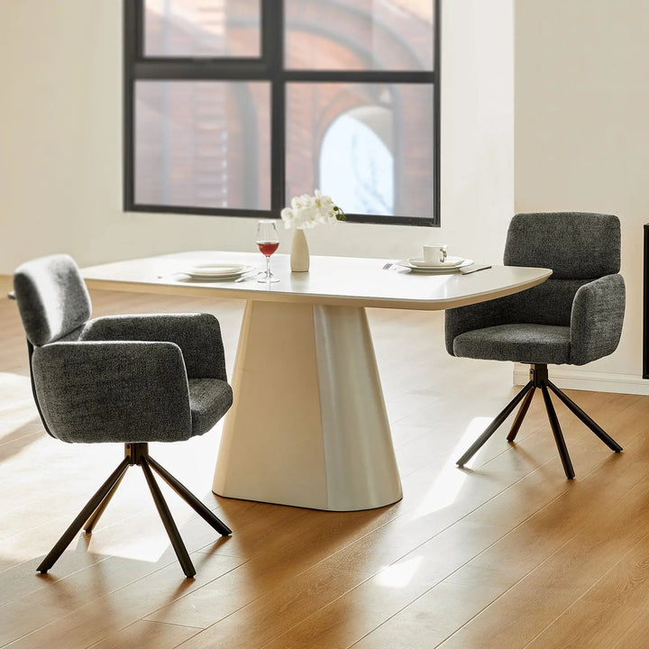 Castoro Swivel Dining Chair Grey 2