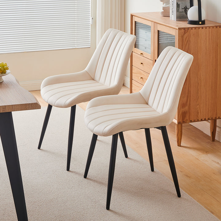Clair Dining Chairs [Set of 2] [Velvet]