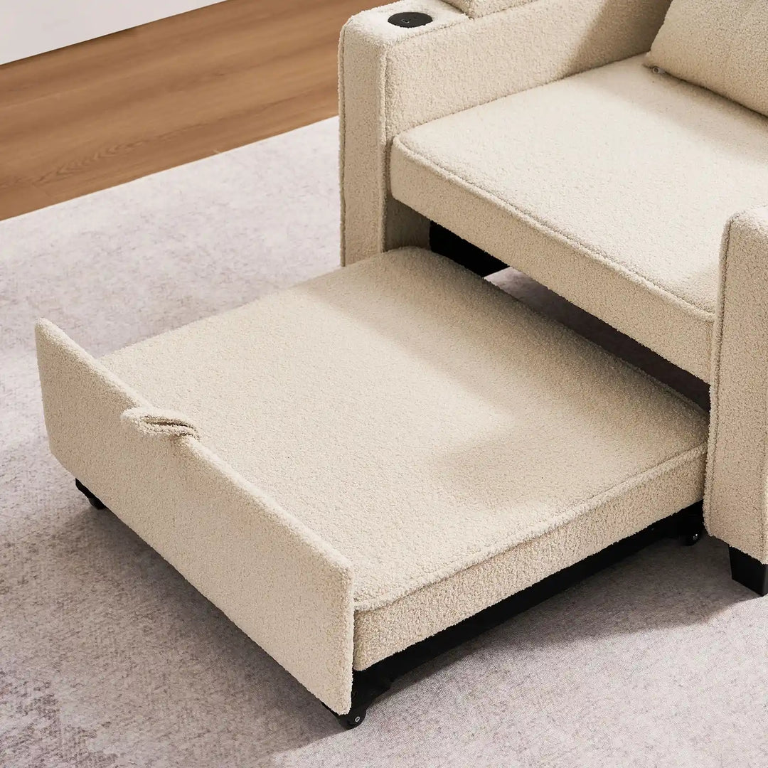 Clarkson Single Sofa Bed with extended footrest 