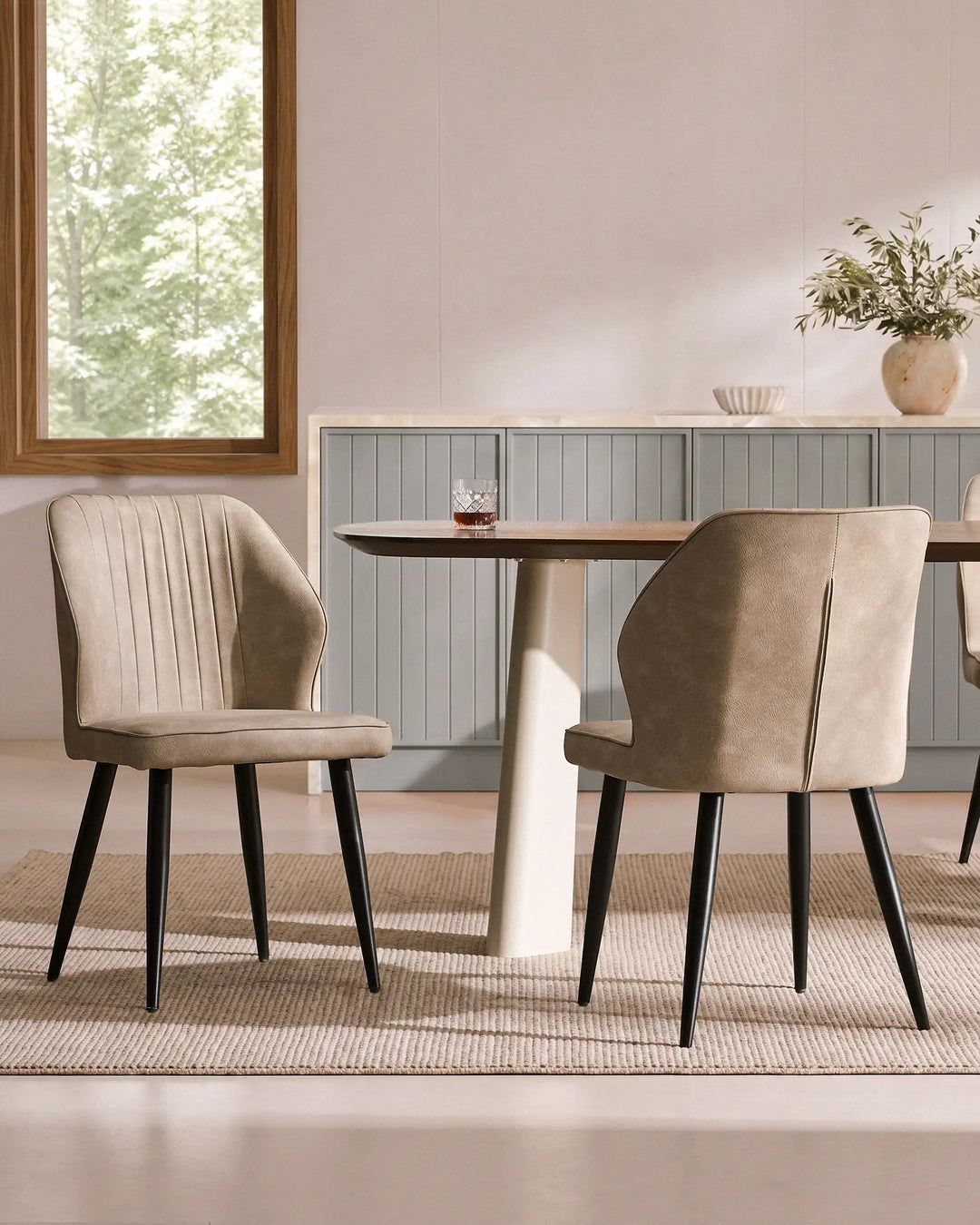 Danforth Faux Leather Dining Chairs [Set of 4]