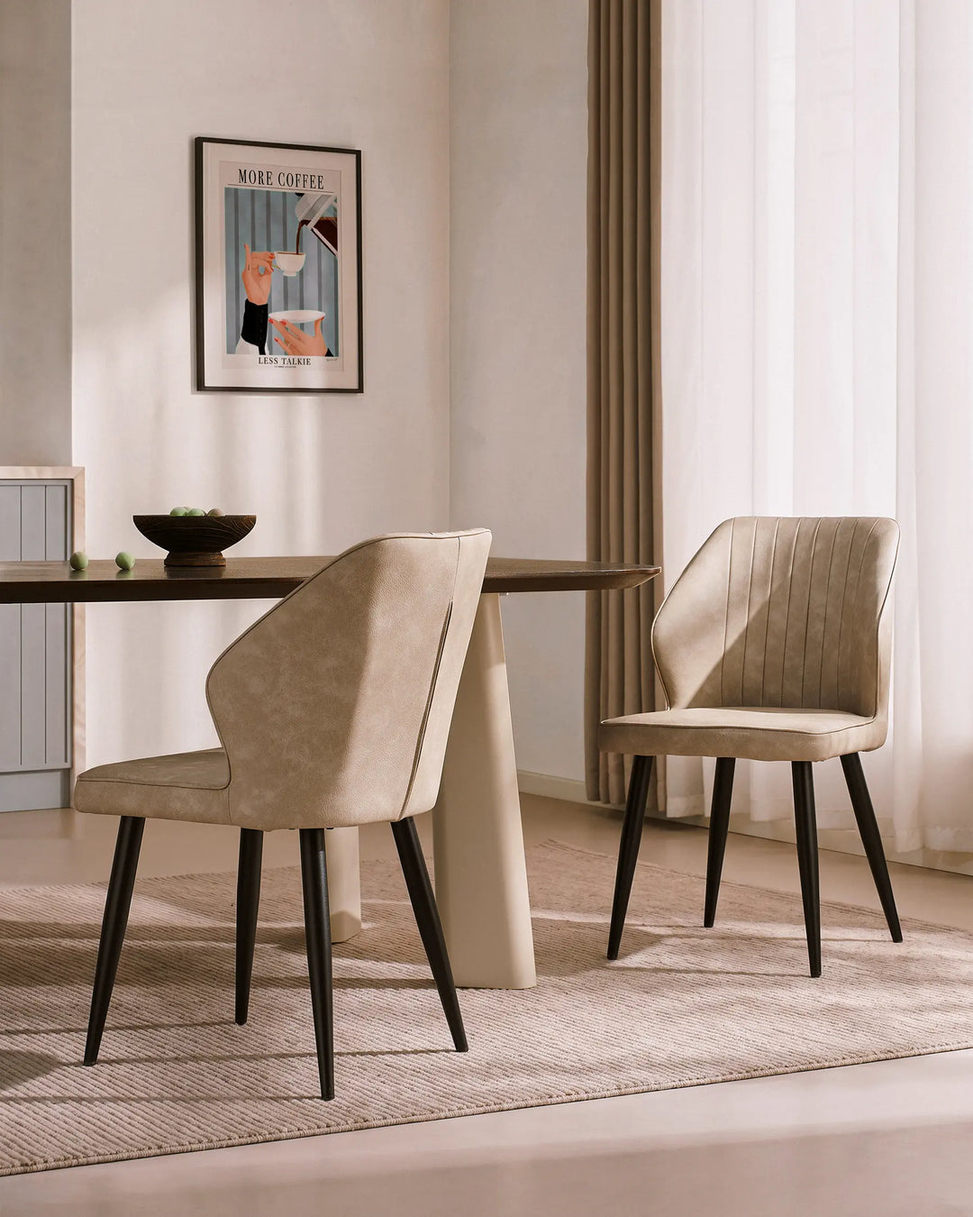 Danforth Faux Leather Dining Chairs [Set of 4]