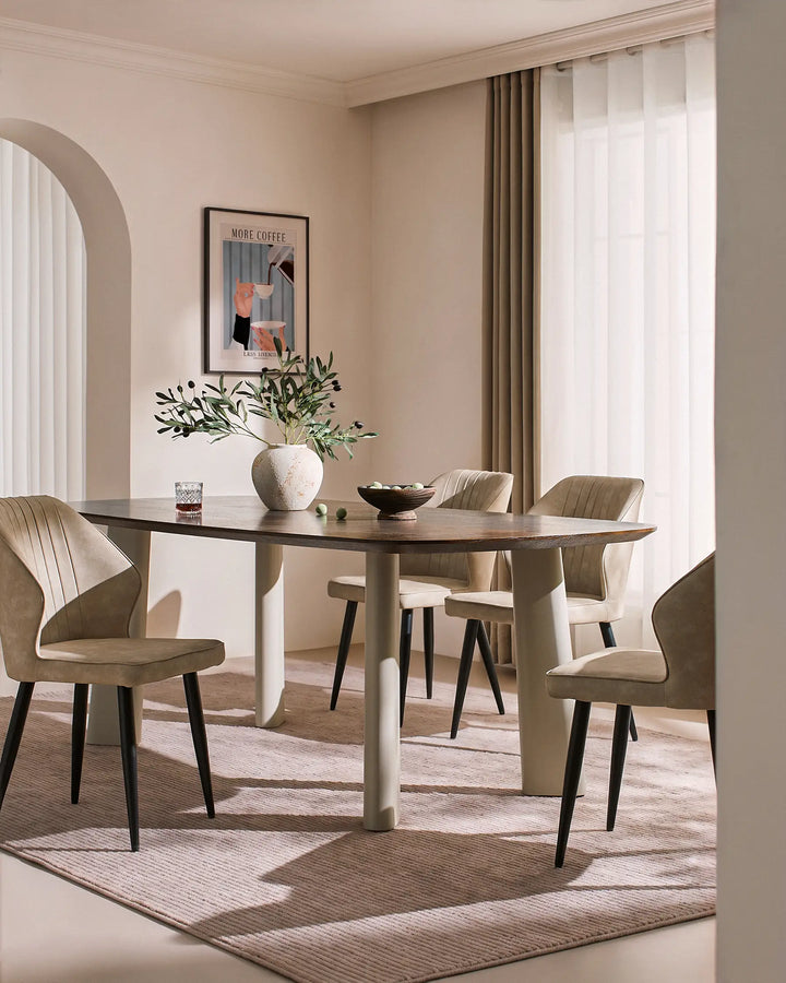 Danforth Faux Leather Dining Chairs [Set of 4]