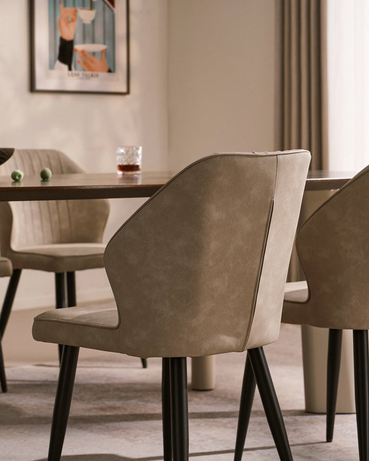 Danforth Faux Leather Dining Chairs [Set of 4]