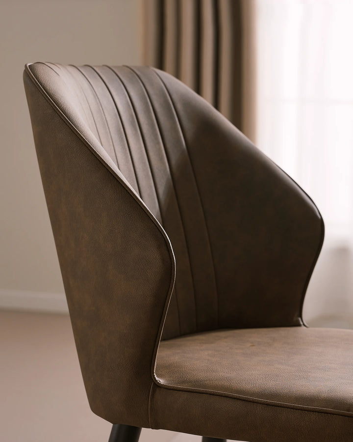 Danforth Faux Leather Dining Chairs [Set of 4]
