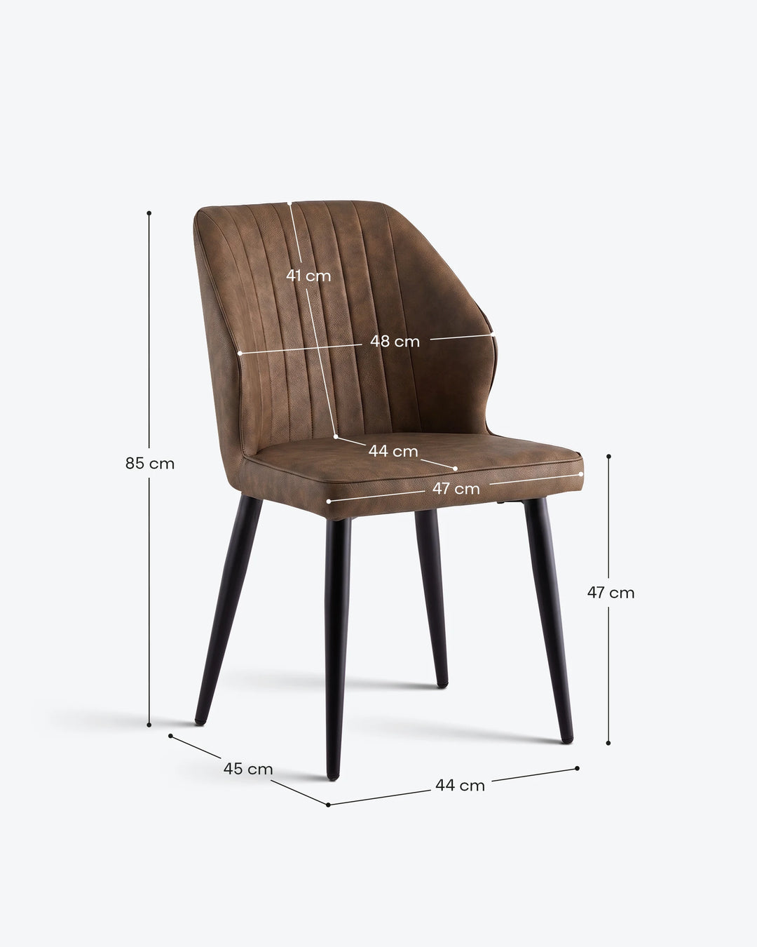 Danforth Faux Leather Dining Chairs [Set of 4]