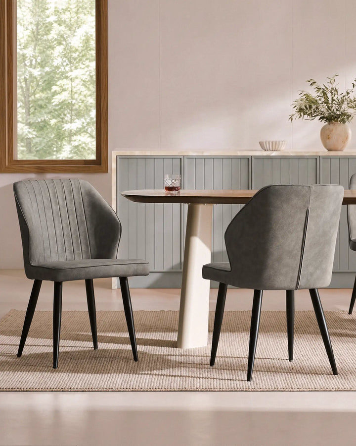 Danforth Faux Leather Dining Chairs [Set of 4]