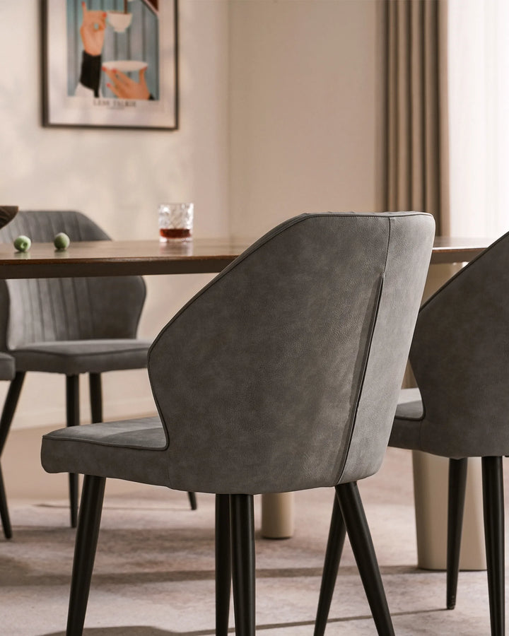 Danforth Faux Leather Dining Chairs [Set of 4]