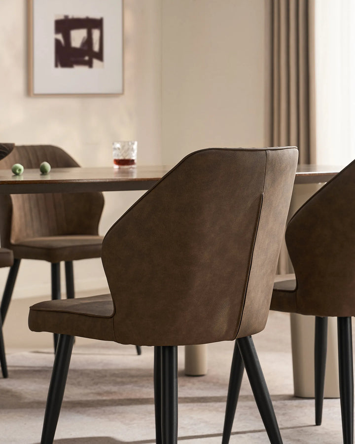 Danforth Faux Leather Dining Chairs