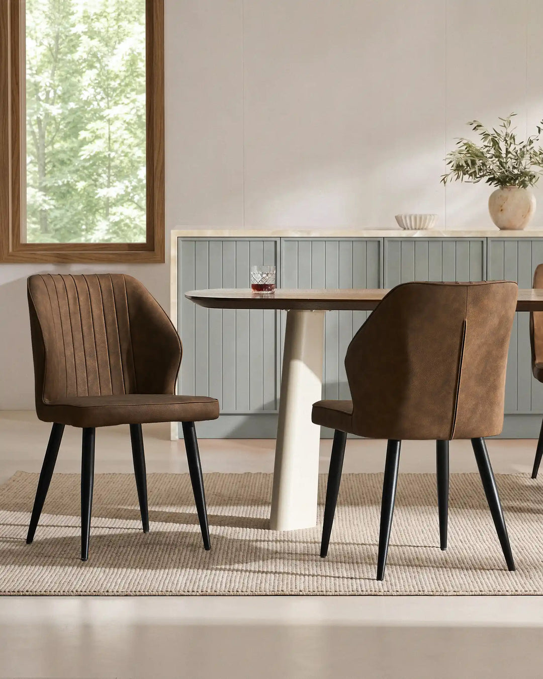 Danforth Faux Leather Dining Chairs