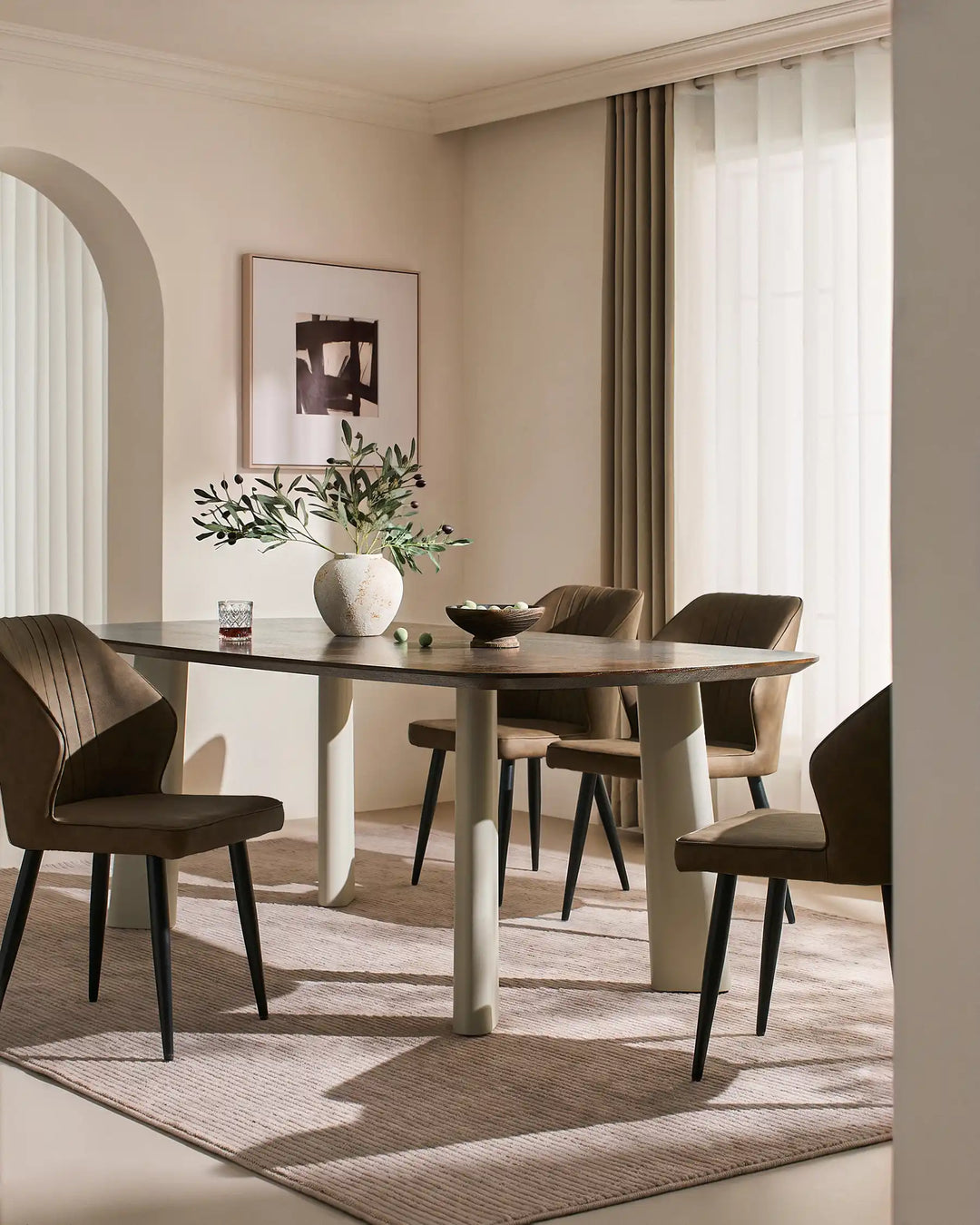 Danforth Faux Leather Dining Chairs