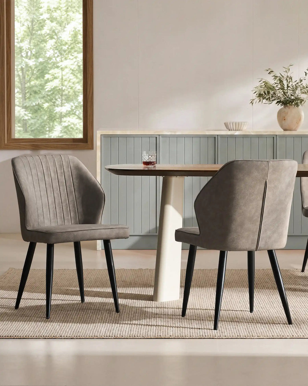 Danforth Faux Leather Dining Chairs
