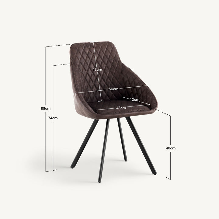 Deluna PU Leather Dining Chair