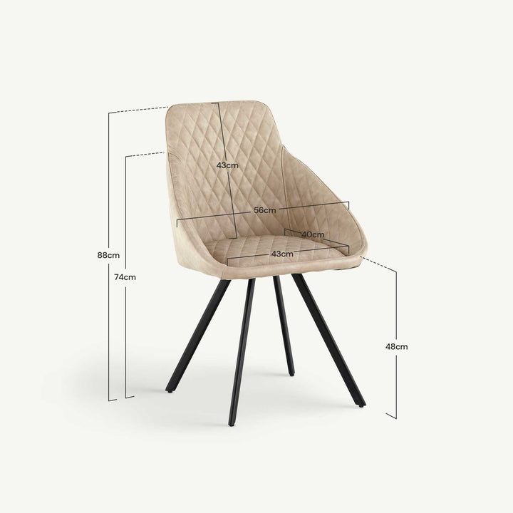 Deluna PU Leather Dining Chair