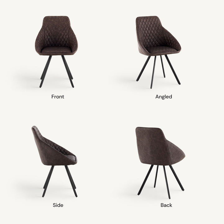 Deluna PU Leather Dining Chair