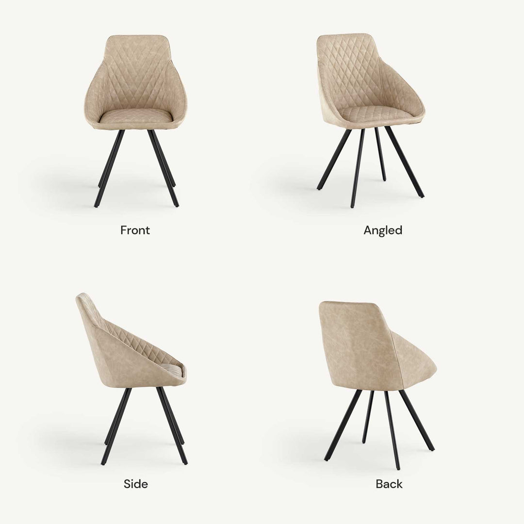 Deluna PU Leather Dining Chair
