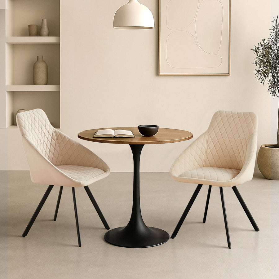 Deluna Velvet Dining Chair - Clipop Furniture