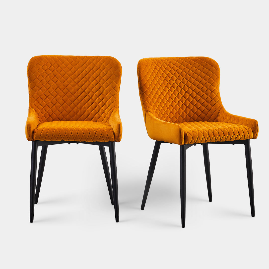 Dundas Dining Chairs [Set of 2] [Velvet]