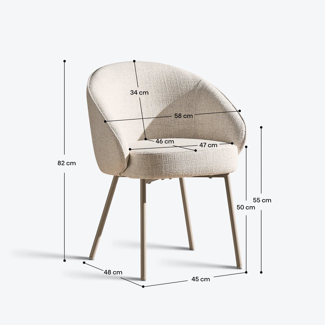 Elowen Beige Dining Chair [Pre-Order]