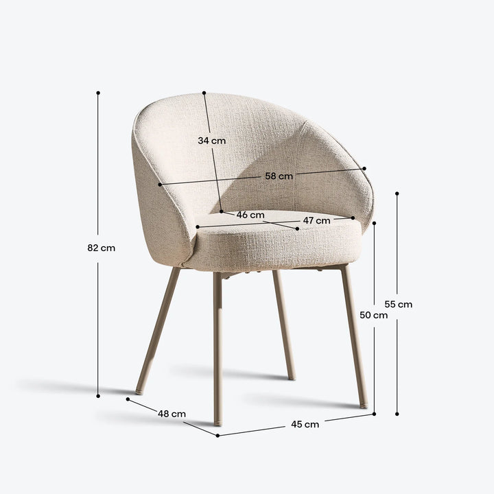 Elowen Beige Dining Chair [Pre-Order]