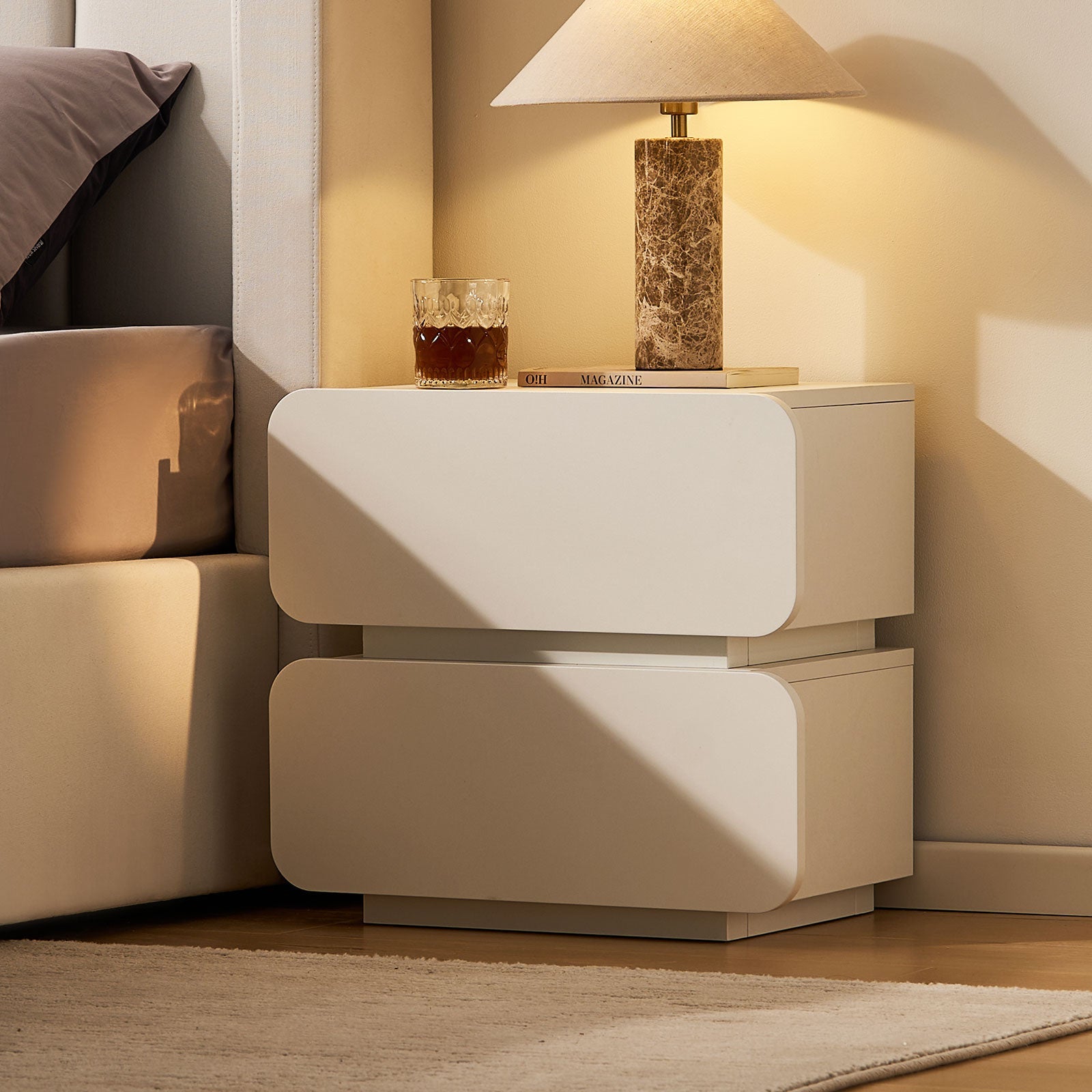 Ennis Bedside Table - Clipop Furniture