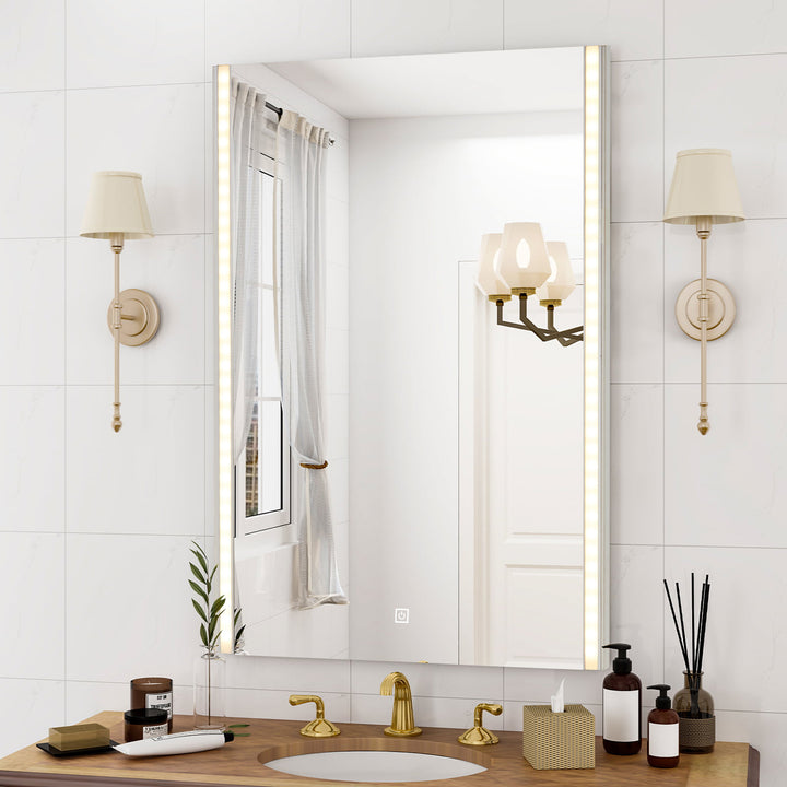 Faye Streamline Frameless Bathroom Mirror [Led Light]