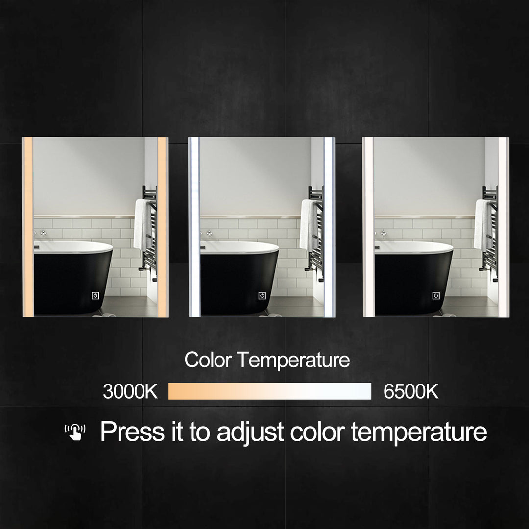 Faye Streamline Frameless Bathroom Mirror [Led Light]