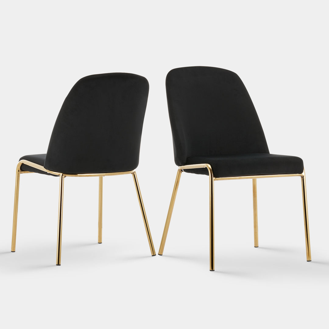 Girton Dining Chairs [set of 2] [velvet]