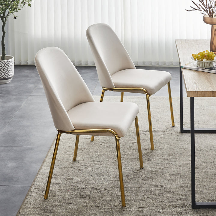 Girton Dining Chairs [set of 2] [velvet]
