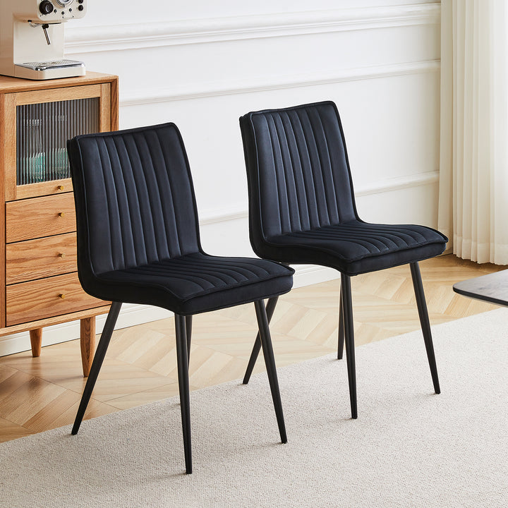 Havva Dining Chairs [Velvet] [Set of 2] [Set of 4]