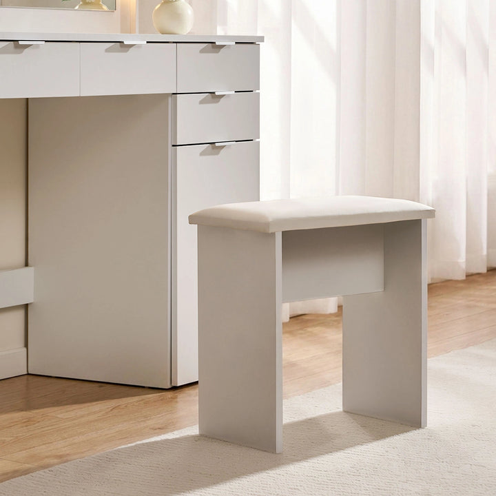 Hollywood 4-Drawer Dressing Table Set