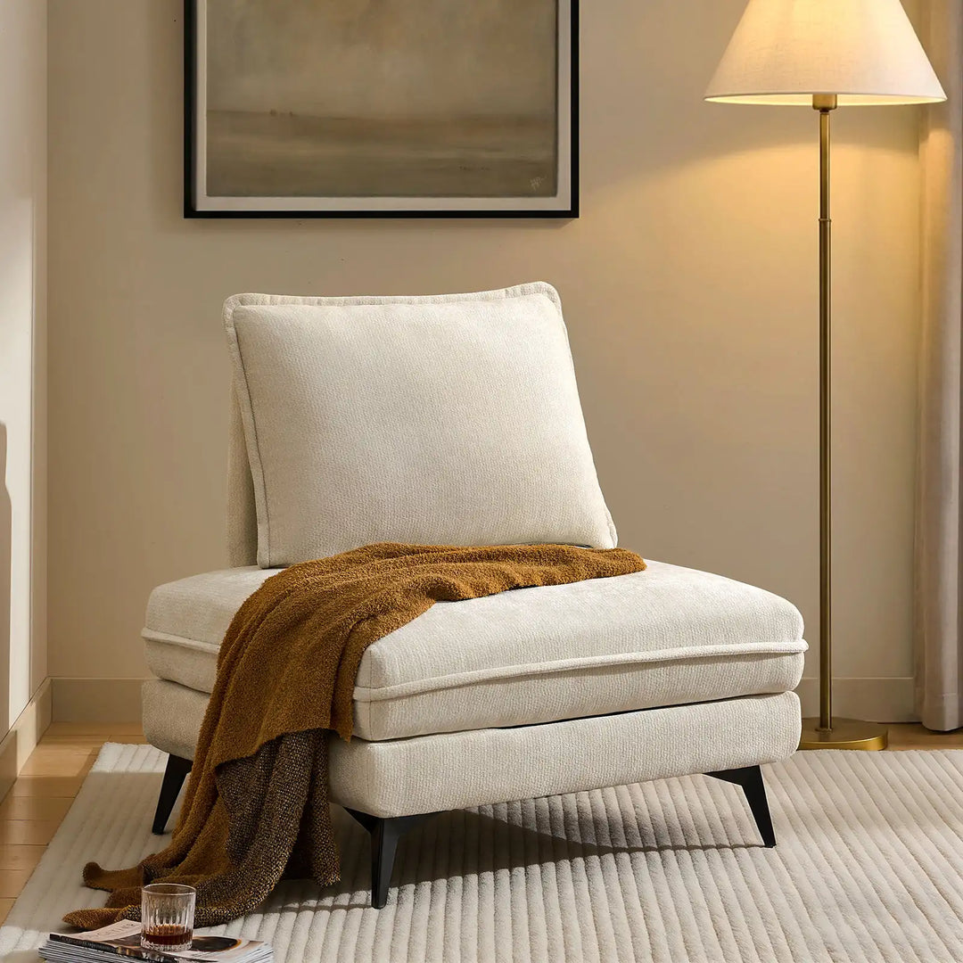 Hudson modular sofa (left) placed in a living room corner