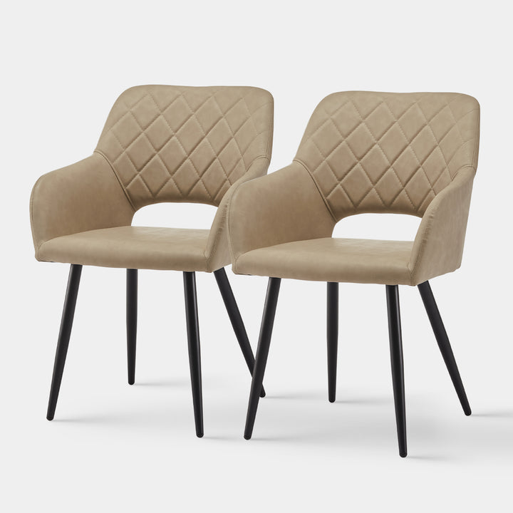 Kieran Dining Chairs [Set of 2] [PU Leather]