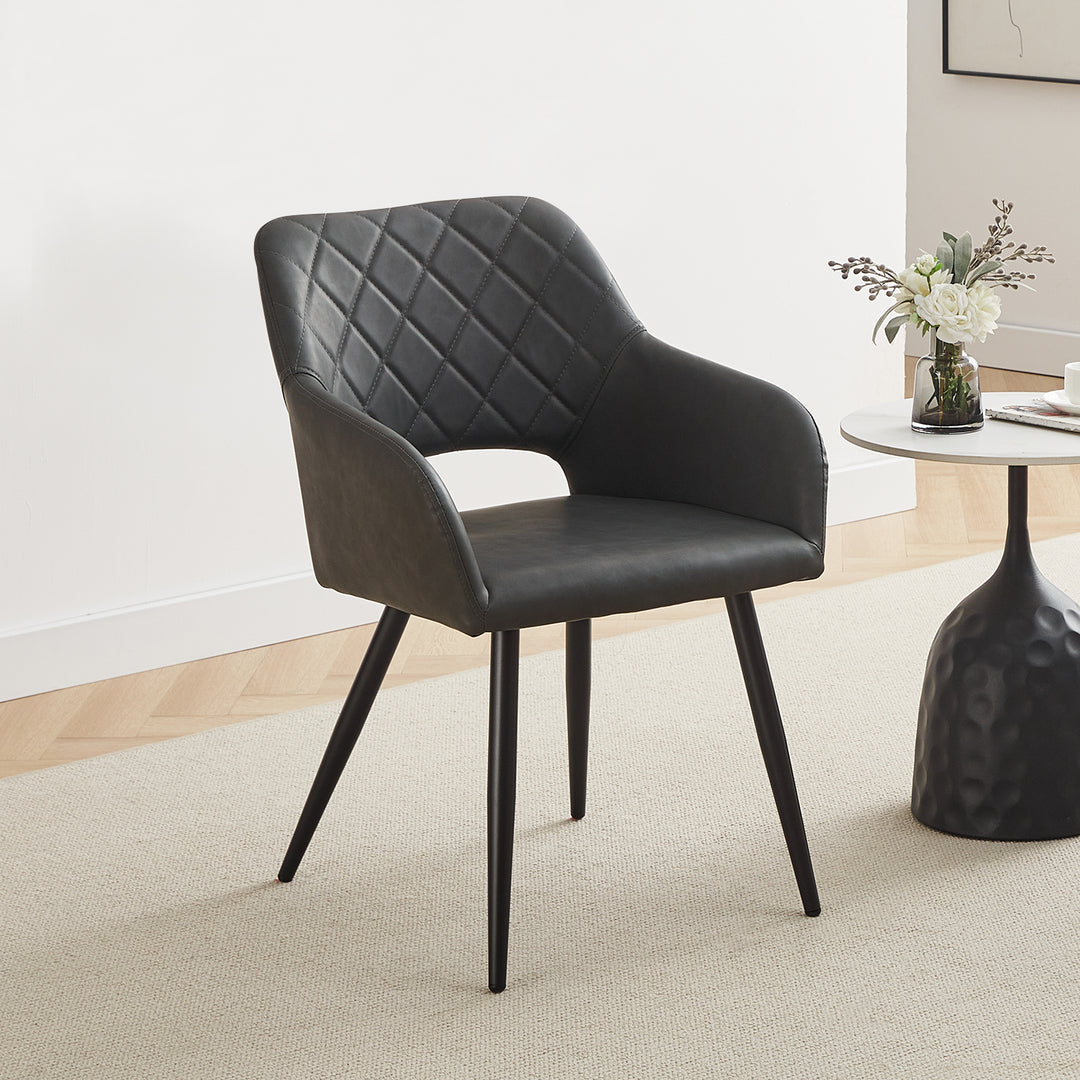 Kieran Dining Chairs [Set of 2] [PU Leather]